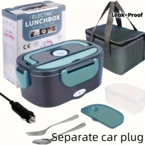 Portable Insulated Heating Student Lunch Box. Hot Food Waterless Heating