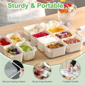 8-Compartment Freezer-Plastic Snack Container