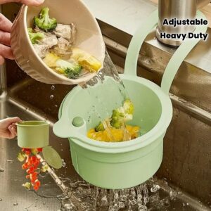 A 2-In-1 Heavy-Duty Hanging Sink Basket With Adjustable Suspension