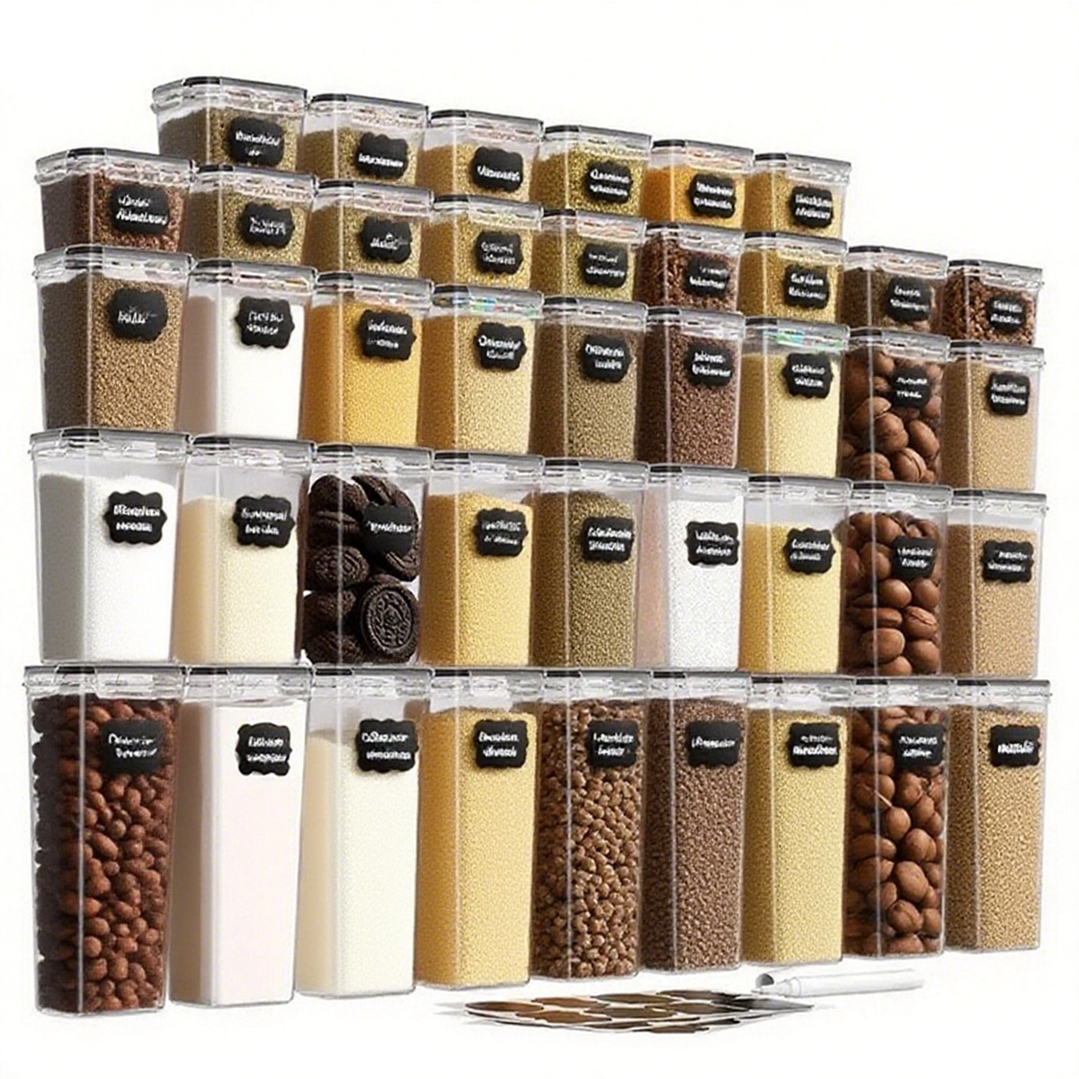 12/20/48/72/84Pcs (6/10/24/36/48 Containers+6/10/24/36/48 Lids)Sealed Food Storage Containers With Lids Perfect