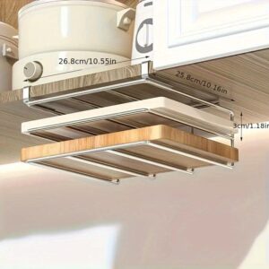 A Kitchen Shelf That Requires No Drilling For Installation