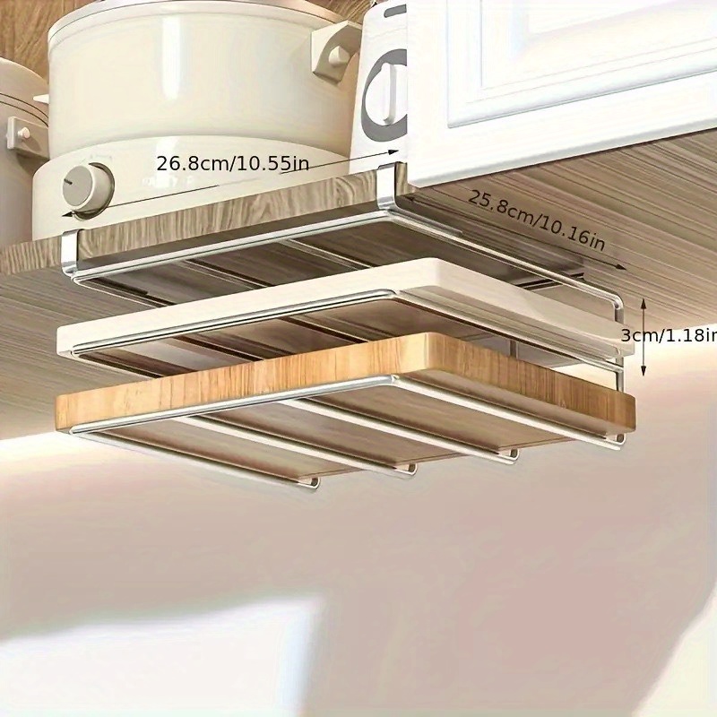A Kitchen Shelf That Requires No Drilling For Installation