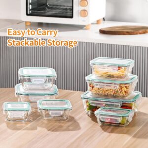 16Pcs Large Capacity Food Storage Containers