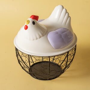 1Pc Storage Basket With Plastic Cover