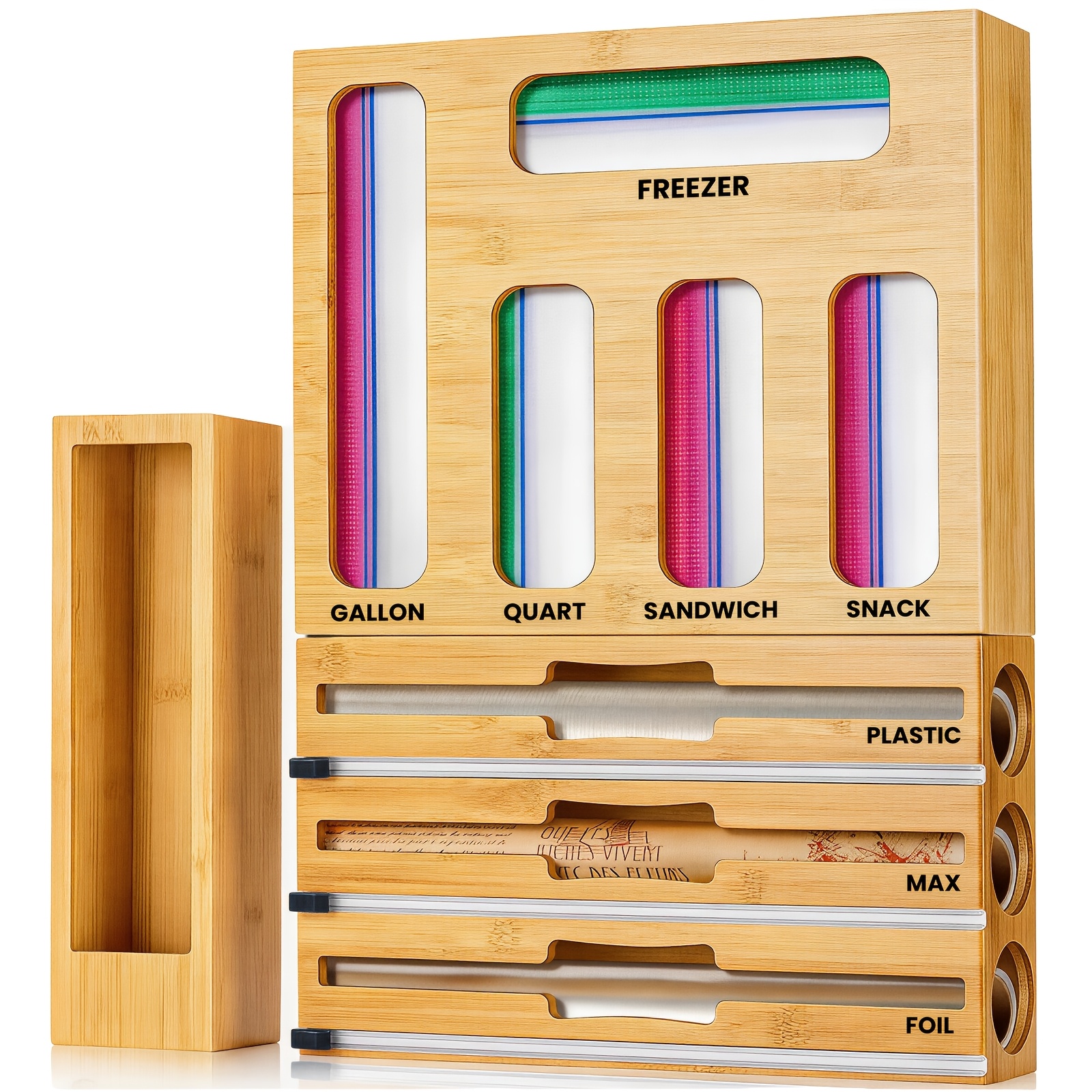 1Pc 9In 1 Storage Bag Organizer For Kitchen Drawer