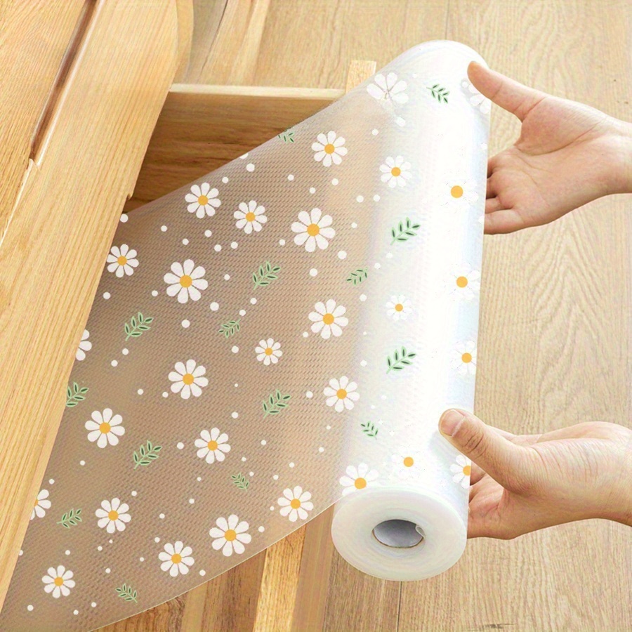 1Pc Floral Non-Slip Waterproof Drawer Mat