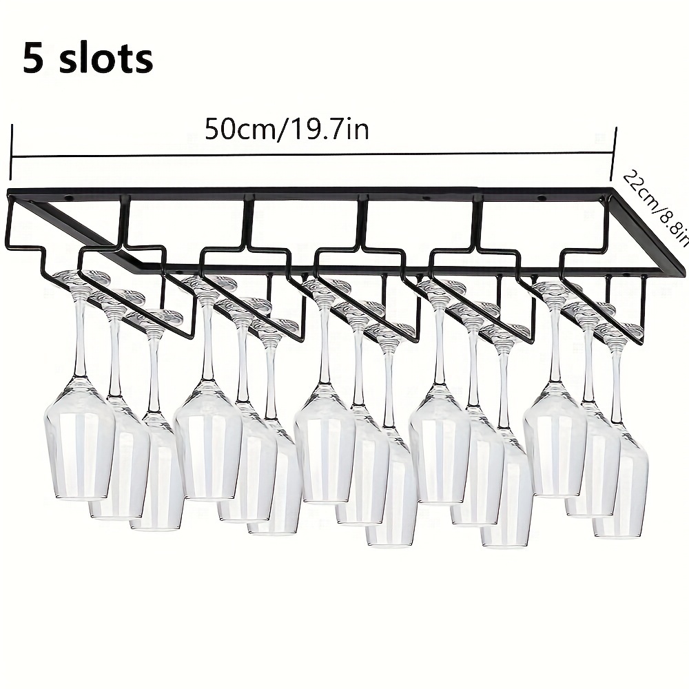 Wine Glasses Rack Under Cabinet Stemware Rack