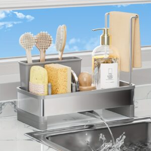 Stainless Steel 1Pc Sponge Holder With Drain Tray