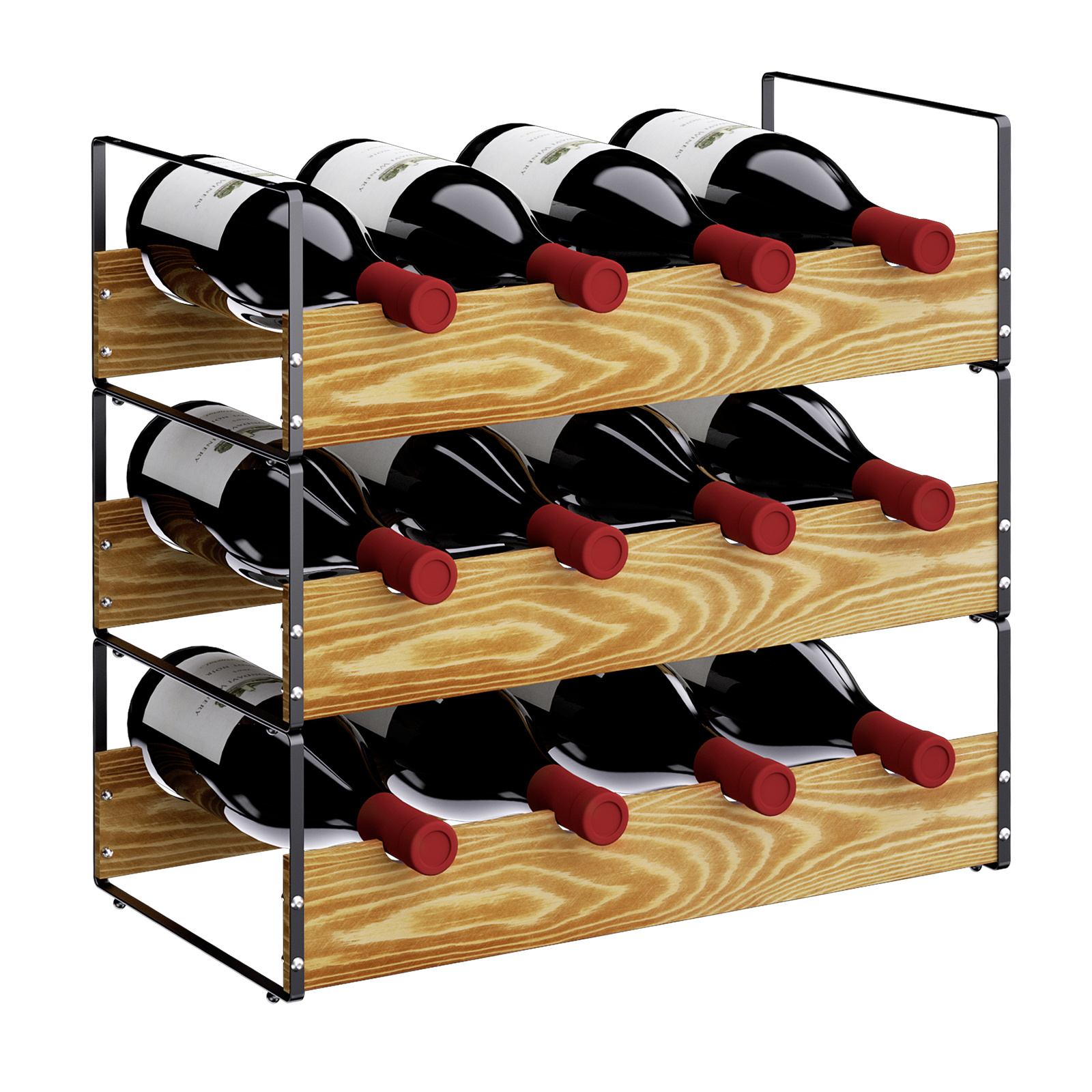 12 Bottle Wine Rack Freestanding