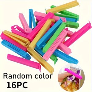 [Food Bag Clips] 16Pcs/26Pcs Reusable Plastic Food Bag Clips