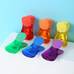 Six-Color Transparent Magnetic Clips For Refrigerator