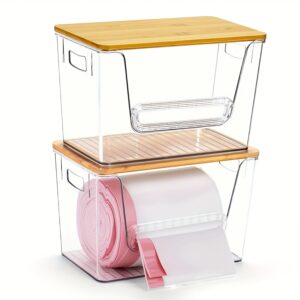 1/2Pcs Stackable Trash Bag Dispenser Trash Bag Holder