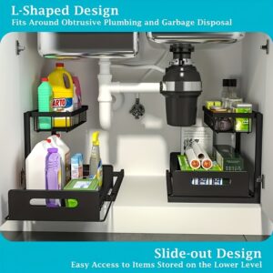 2-Tier Metal Under Sink Organizer
