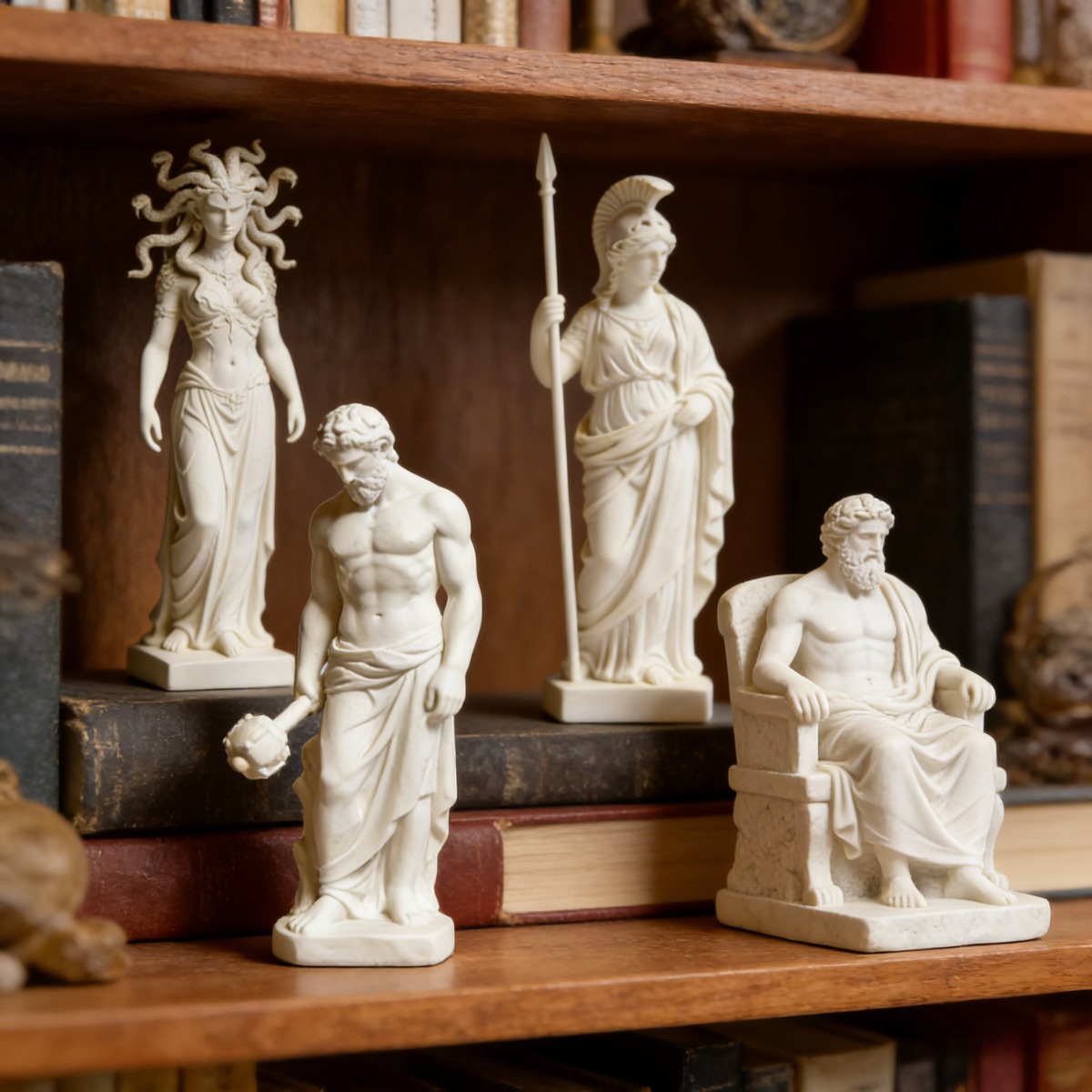 Set of 4 Greek Mythology Statues