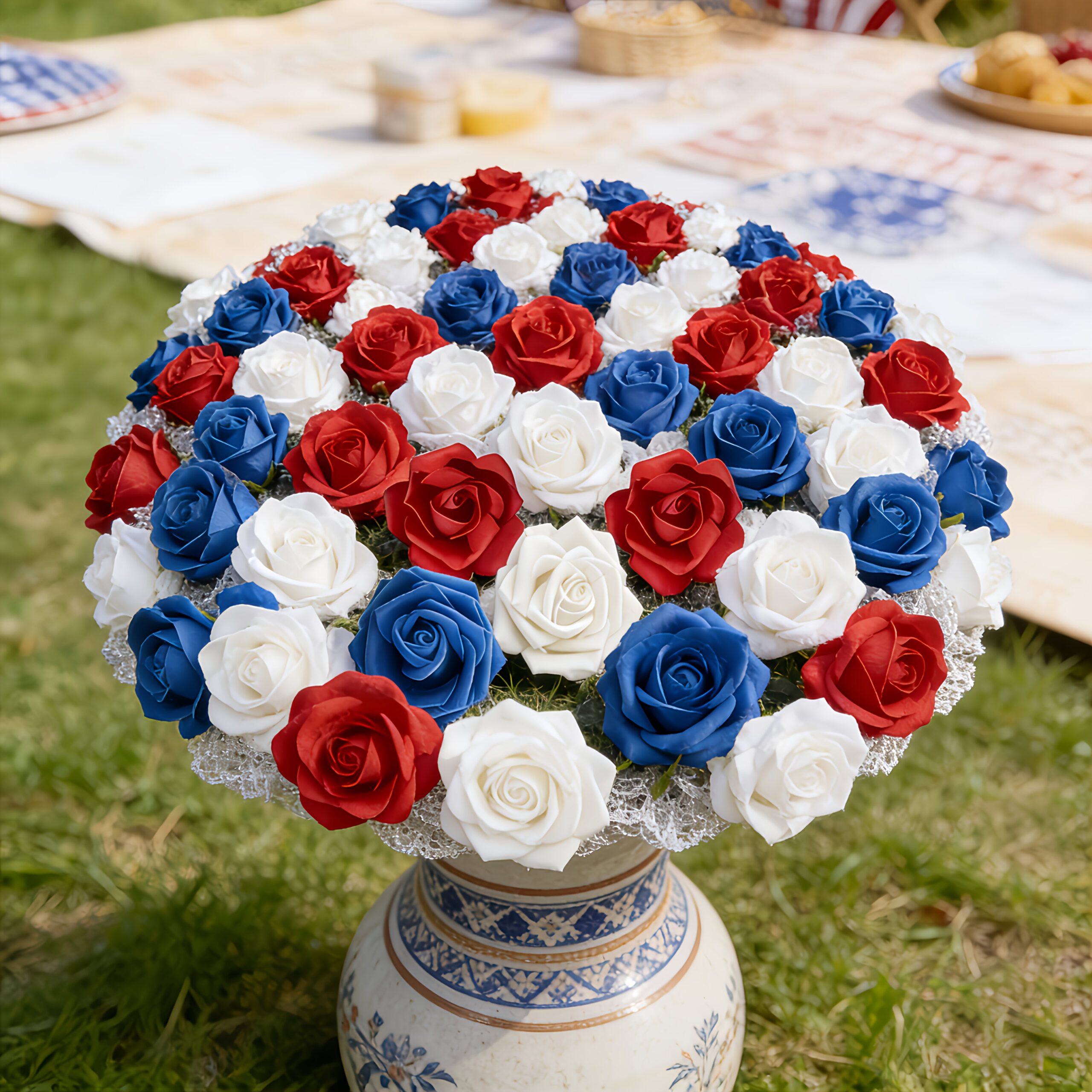 66pcs Artificial Rose Flower Head Set