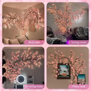 Indoor String Lights 96/144LED Cherry Blossom Willow Vine Branch Decorative