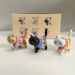 Collectible Figurines - Snack Cat Charms | Dressed in Chip Bag, Art Deco Style, PVC Material, Perfect for Home, Car, and Party Decor, Suitable for Ages 14+