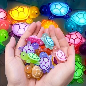 [Luminous | Duck & Turtle] 30pcs Luminous Duck & Turtle | Miniature Resin Toy Series | Party Supplies Gift Pad